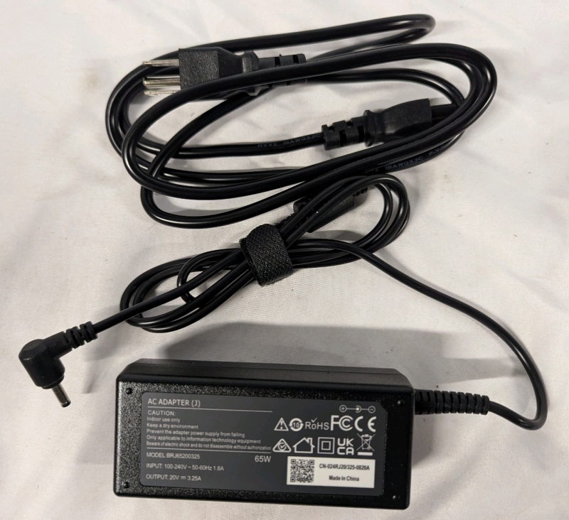 New 65W Laptop Power Supply Cable