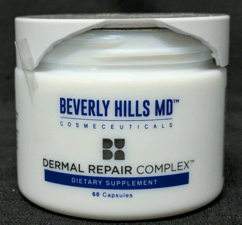 New* (Broken Lid) BEVERLY HILLS MD Dermal Repair Complex Dietary Supplement • 60 Capsules | Retails for Over $65!