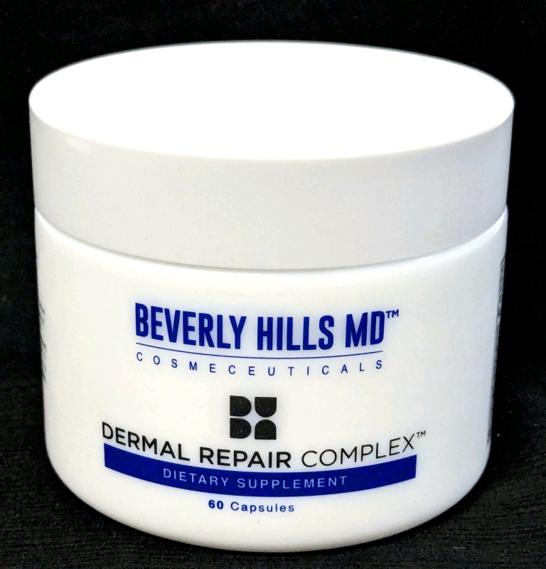 New BEVERLY HILLS MD Dermal Repair Complex Dietary Supplement • 60 Capsules | Retails for Over $65!