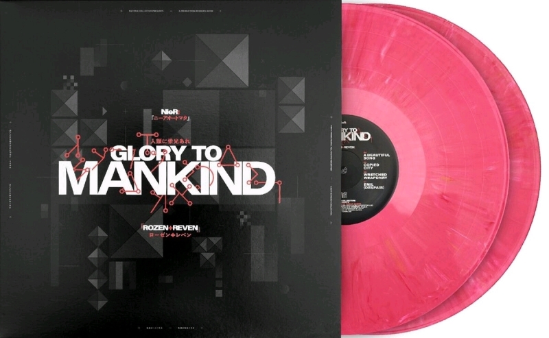 New NieR - Glory to Mankind ROZEN REVEN Vinyl LP . Pink Colored Double Record Album
