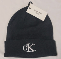 New - Calvin Klein Jeans Black Toque , One Size . Retail $50