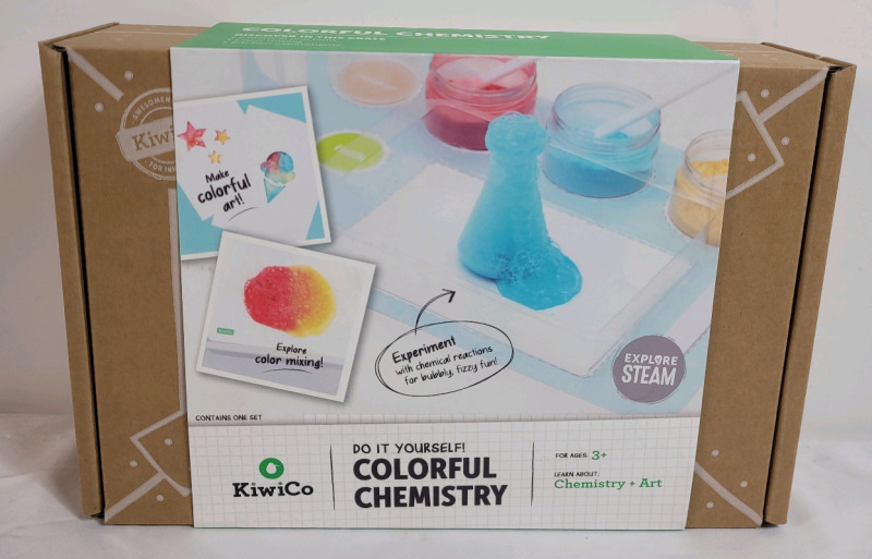 New - KiwiCo Do-it-Yourself Colorful Chemistry Set for Children .