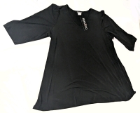 New Size XXL | KIM & CO &frac34; Sleeve Oversized Stretchy Blouse