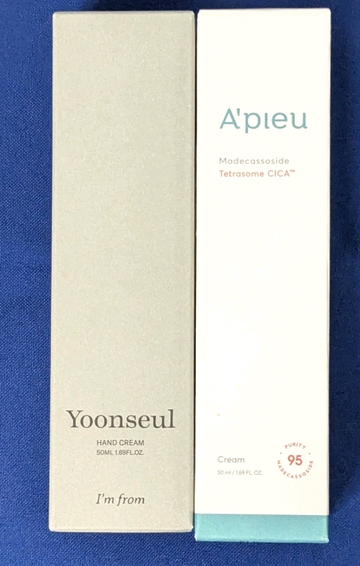 New Yoonseul Hand Cream (50ml) & A'Pieu Madecassoside Tetrasome CICA Cream (50ml) | EXP 2016-04 & 2027-02