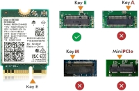 New Intel BE200 WIFI 7 Wireless Wifi Card &bull; 1" x 1.15"
