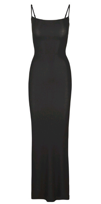 New Size Medium Skims Long Slip Dress | Colour: Onyx | Retail Value $78