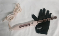 L'ange Plug in Hair Curling Wand | Comes with Glove | Wand Measures 14" long