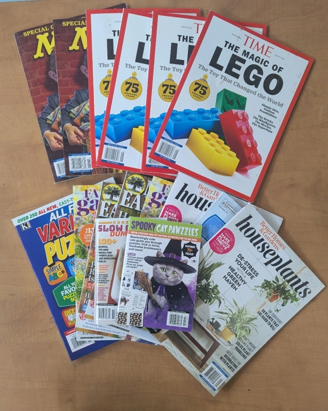 10+ New Assorted Magazines/Puzzles and Comics