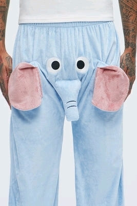 New Size XXL* | Fuzzy Funny Plush Elephant Pants