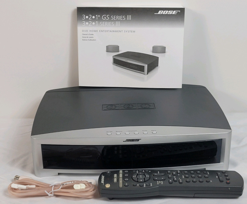 BOSE 3&bull;2&bull;1 GS Series III Media Center with Remote & Manual . Untested , No Power Cord .