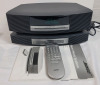 BOSE Wave Music System III w/Bose Wave Multi-CD Changer plus 3 Remotes & Manual . Tested Working . Radio working - Top CD Player won't read CDs , Multi-CD Player Working