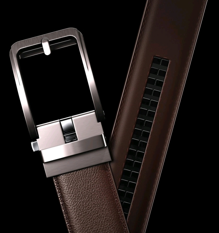 New BUCKLEY BELTS Holeless 100% Split Leather Custom Fitted Belt with Premium Metal Buckle | 1.4" Wide x 50" Total Length | Retails for $120!