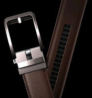New BUCKLEY BELTS Holeless 100% Split Leather Custom Fitted Belt with Premium Metal Buckle | 1.4" Wide x 50" Total Length | Retails for $120!
