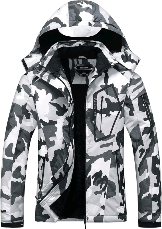 New Ladies Size Large | SUOKENI Waterproof Winter (Black Camo) | Retails for Over $100!