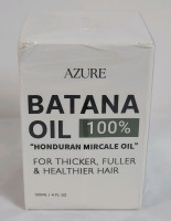 New - AZURE Batana Oil " Honduran Mircale Oil " for Thicker , Fuller & Heathier Hair . 120ml/4 fl. oz. Sealed