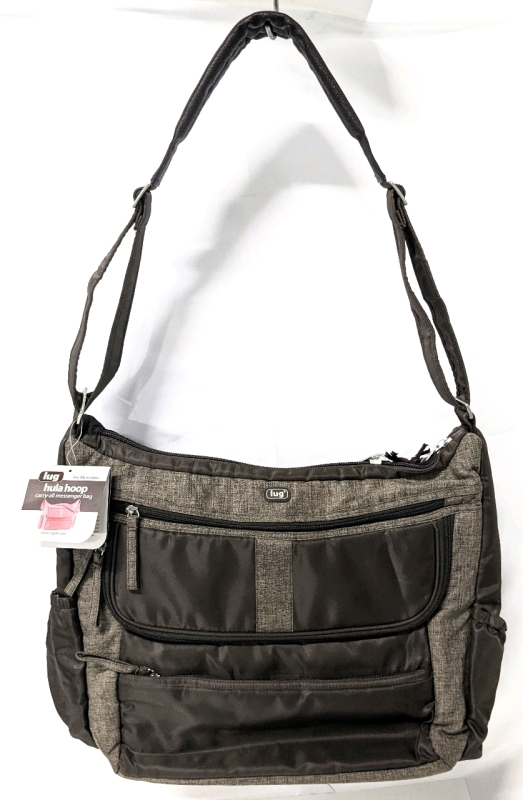 New LUG Hula Hoop Carry-All Messenger Bag &bull; 16" x 5.5" x 12"