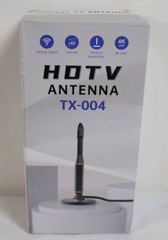 New - HDTV Digital Indoor TV Antenna , Model TX-004