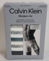 New Size Medium (32-34) 3pk. Calvin Klein Modern Air Boxer Briefs ,