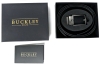 New BUCKLEY BELTS Holeless 100% Split Leather Custom Fitted Belt with Premium Metal Buckle | 1.4" Wide x 50" Total Length | Retails for $120! - 2