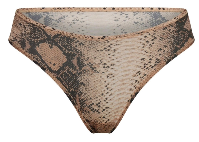 New Size Small | SKIMS Fits Everybody Boyshorts &bull; Clay Snake Print