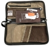New LUG | Tango Passport Travel Wallet (Chocolate 9.75" x .75" x 5") & Lined Waterproof Travel Makeup Bag - 2