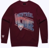 New Size XL | Peace Collective MONTREAL VICTOIRE Crew Neck Sweater : Maroon | Retails $89!