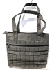 As-New LUG Large Quilted Tote with Zippered Mesh Pen/Makeup Brush Case, Zippered Pouch & Mirror | Tote 13.5" x 4.5" x 14" - 3