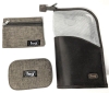 As-New LUG Large Quilted Tote with Zippered Mesh Pen/Makeup Brush Case, Zippered Pouch & Mirror | Tote 13.5" x 4.5" x 14" - 4