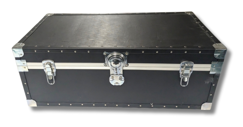 New [As-Is] Locked Steamer Trunk without Key &bull; 29" x 15" x 11"