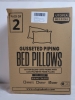 New - Utopia Bedding Gusseted Piping Bed Pillows , Queen Size (Grey), Set of 2 . Vacuum Sealed . - 2