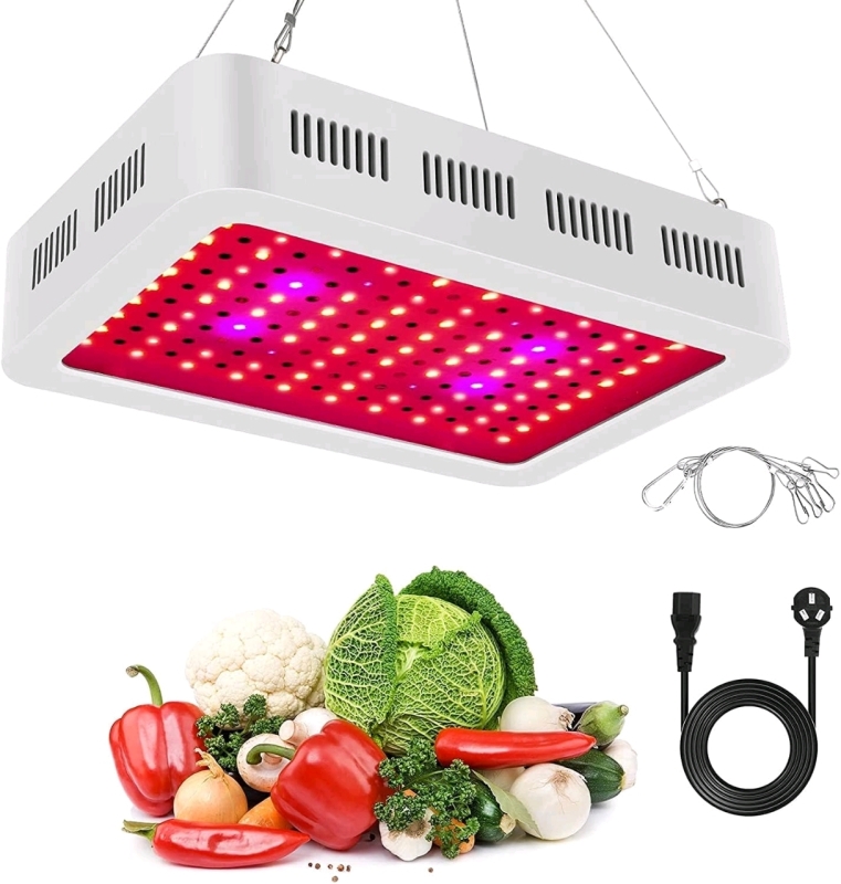 New NOAH-S Full Spectrum LED Grow Light • 1000w for Indoor Plants with Large Double Fan | Retails Over $100!