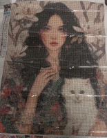 New | Cat Themed Diamond Art | Do it Yourself Poster | Comes with Applicator and Tray | Measures 12 x 16"