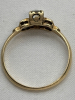10K Yellow Gold Diamond Vintage Ring Stamped Size 6.5 - 4