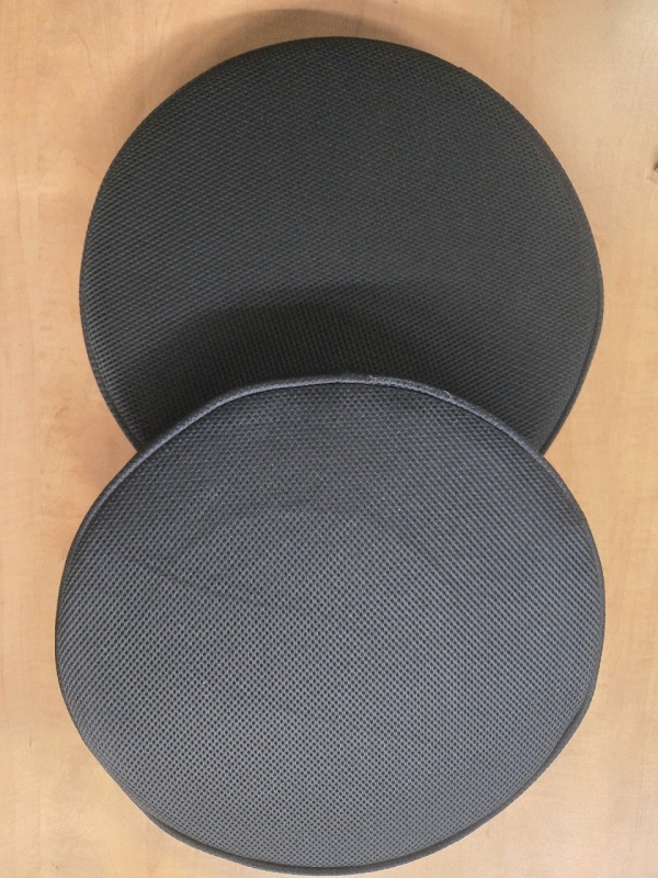 2 New | Shinnwa 14" Dia Elastic Round Bar Stool Cover Chair Protector Pad - Black