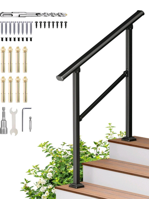 New | HIDALIFE Handrails for Outdoor Steps | * Retails $79.99 *