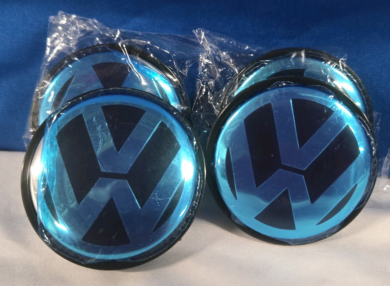 4 New | Plastic Volkswagen Emblem Covers Made In Germany 2.5" Dia