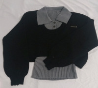New | Women's Size Medium Collared Tank Top and Sweater Set