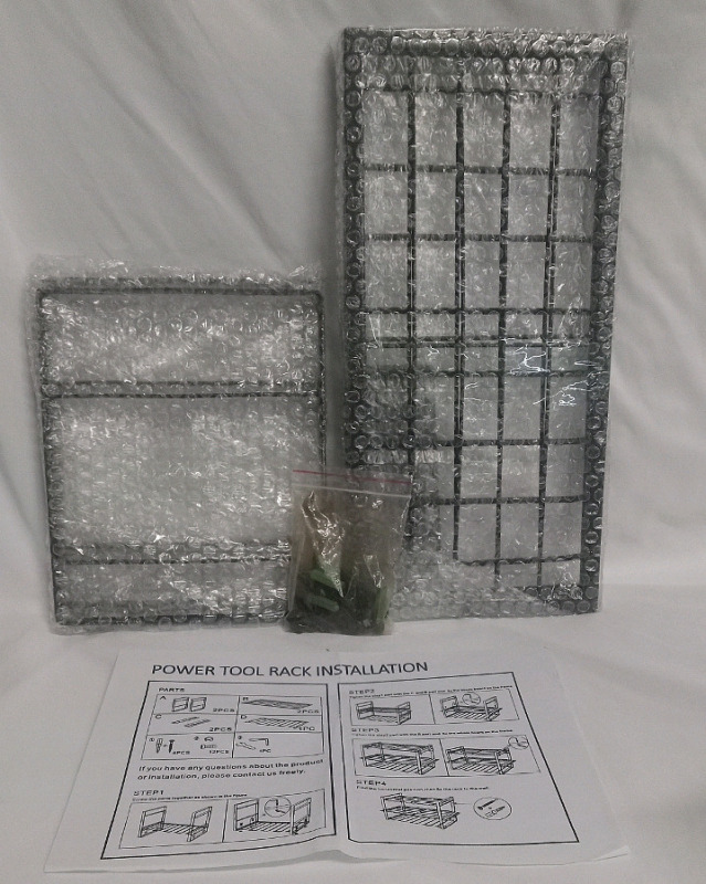 New | Power Tool Rack | Box Measures 9 x 17"
