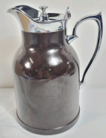 Vintage Thermos Stronglas Bakelite Thermos Carafe With Chrome Lid . Made in Canada . Measures 8" Tall