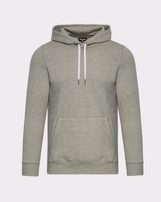 New Men's sz Medium Hoodie - True Classic - Heather Grey Retails for $84
