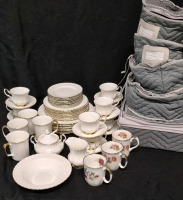 47 Piece ROYAL ALBERT Dishes - Val D'or