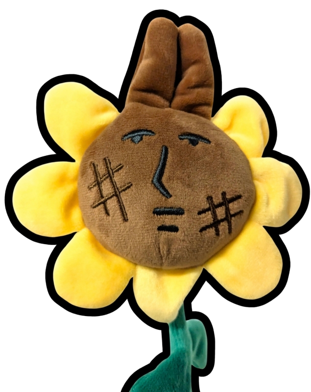 New MY FRIEND RABBIT : Sunflower Japanese Plush Flower Thing &bull; 16" Tall