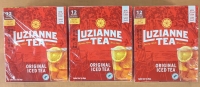 3 New: Luzianne Tea - Iced Tea Packs - 12 Tea Bags Per Pack