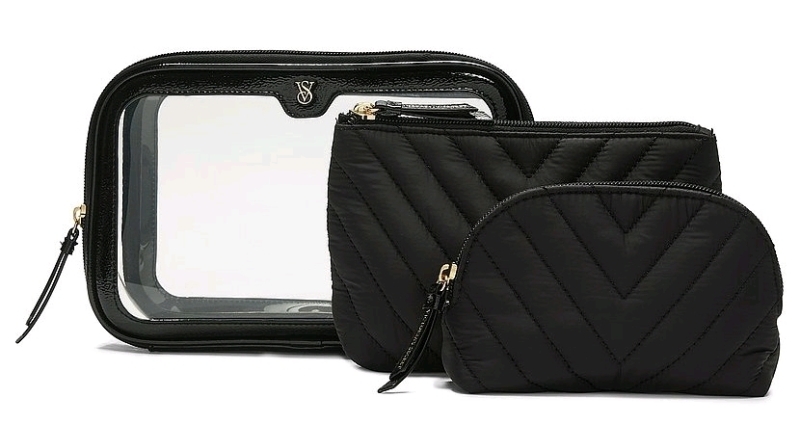 New VICTORIA'S SECRET 3-Piece Makeup Bag Set &bull; Retails Over $50