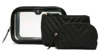 New VICTORIA'S SECRET 3-Piece Makeup Bag Set &bull; Retails Over $50