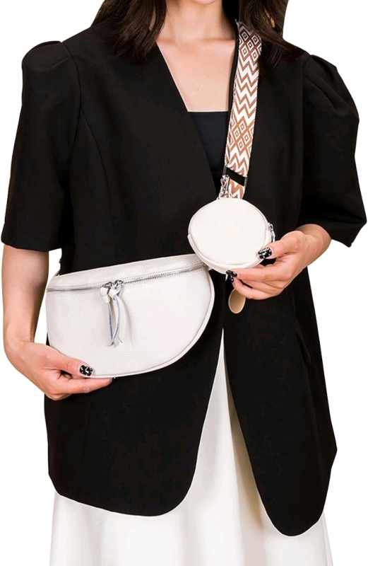 New Women's Versatile Casual Pebble Leather* Mother & Child Shoulder Bag Set with Woven Shoulder Strap &bull; 9.5" x 7"