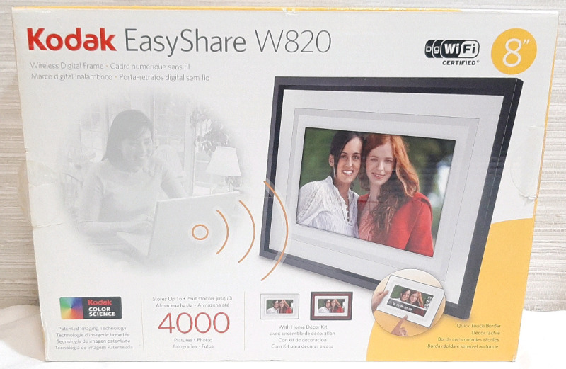 New Kodak EasyShare W820 8" Wireless Digital Frame