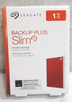 New Seagate 1TB Backup Plus Slim Portable Storage Drive