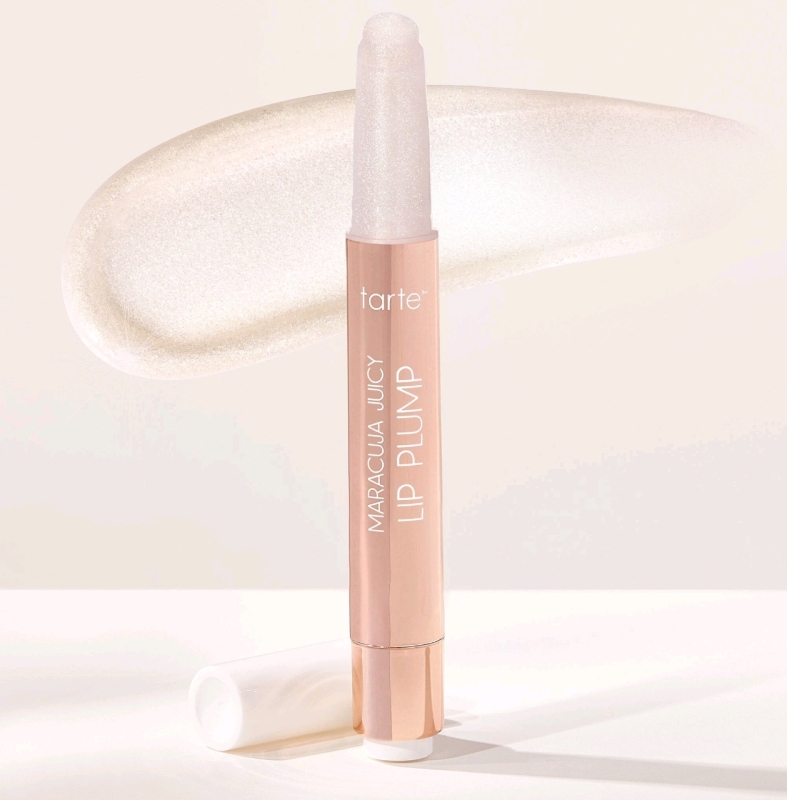 New TARTE Maracuja Juicy Lipstick Plump • Pearl Shimmer Glass • 2.7g