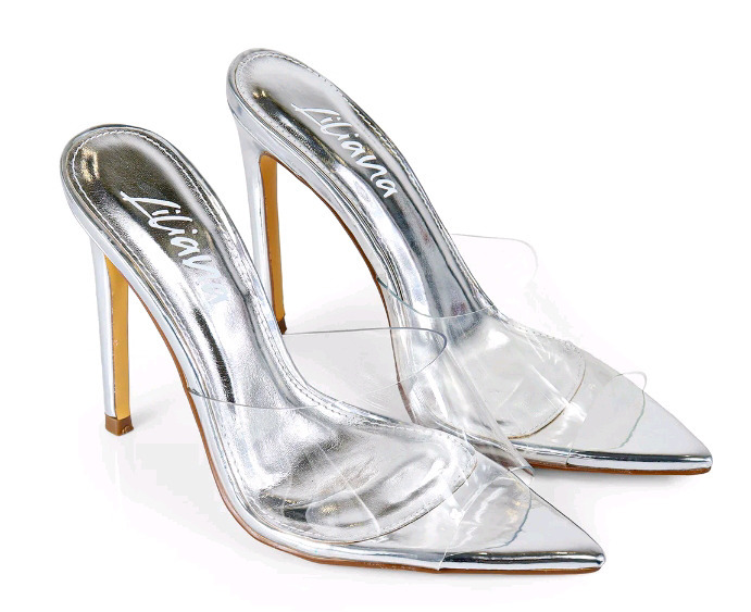 New | Women's Size 11 4inch Heels | Colour: Silver